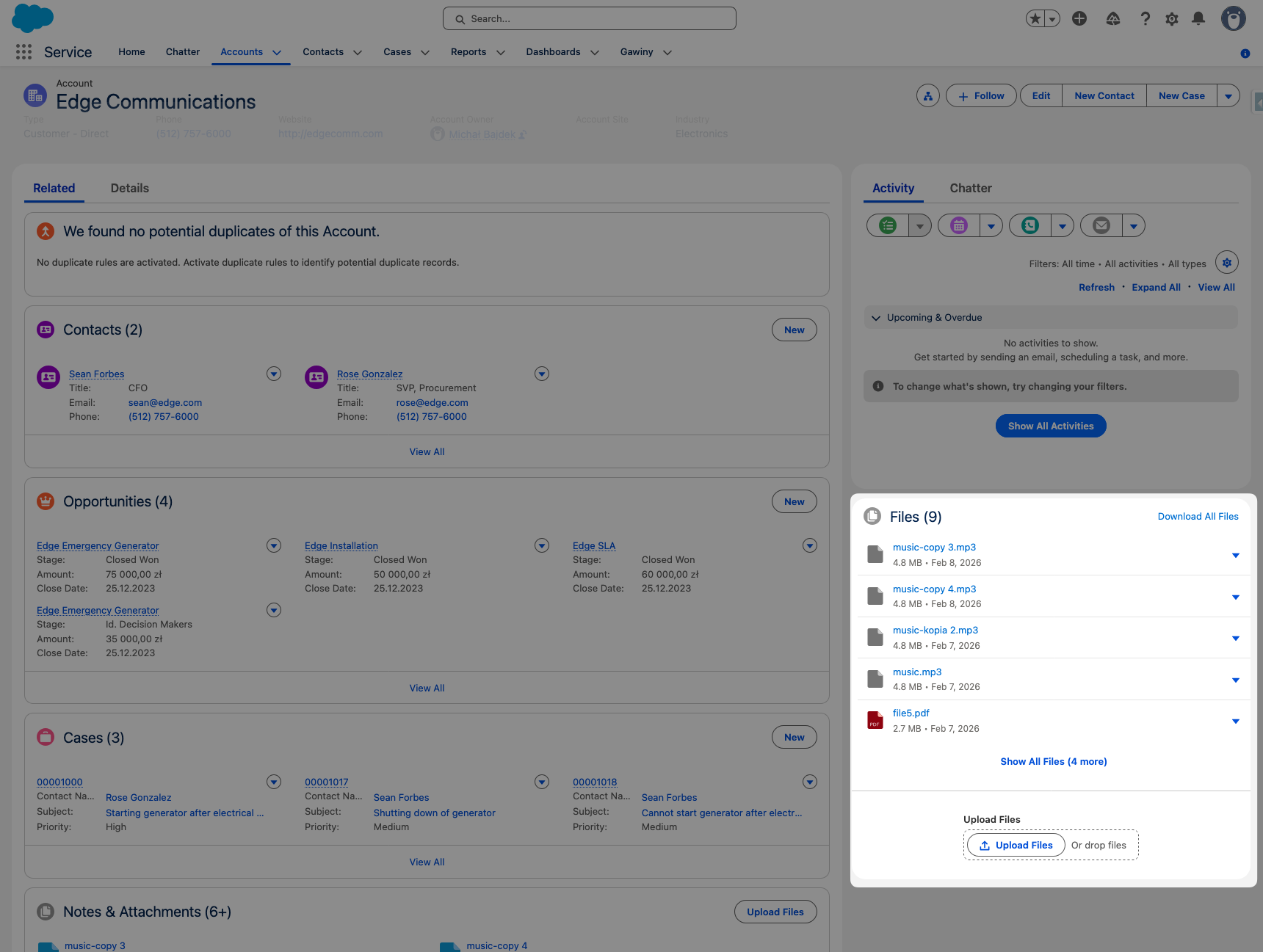 Smarter Files on a Salesforce record page